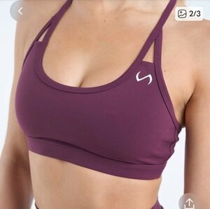Women's TLF Tempo Sports Bra Color Wine Size Small